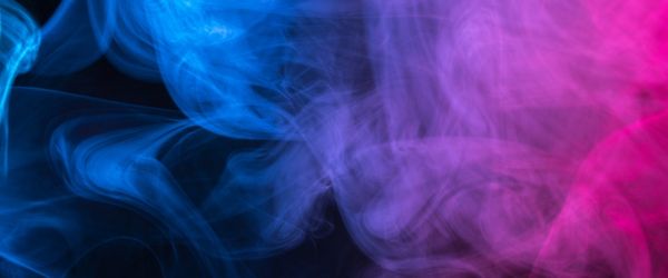 Smoke haze with blue and pink lights